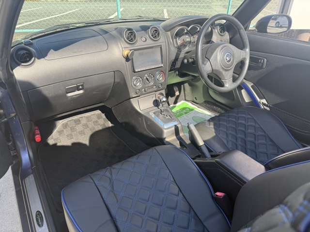 カルパチアグレーメタリック/ブラック　ツートン全塗装/新品シートカバー/新品タイヤ4本/社外アルミ/ライトスモーク加工ヘッドライト＆テールレンズ/キーレス/車検令和9年9月まで