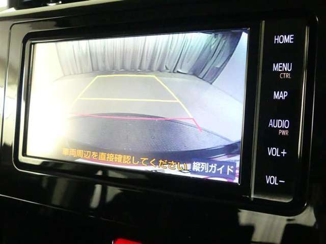 バックガイドモニターで、後方を確認しながら安心して駐車することができます。運転初心者も熟練者も必須の機能ですよ！