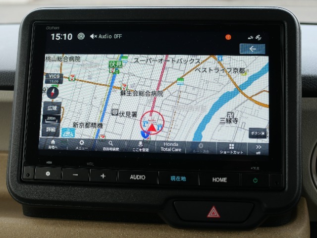 ホンダ純正ギャザズ8インチナビです（VXM-245ZFEi）。FM/AM・フルセグTV・Bluetooth音楽再生・ハンズフリーがご使用できます。高画質・操作しやすい液晶モニターです。