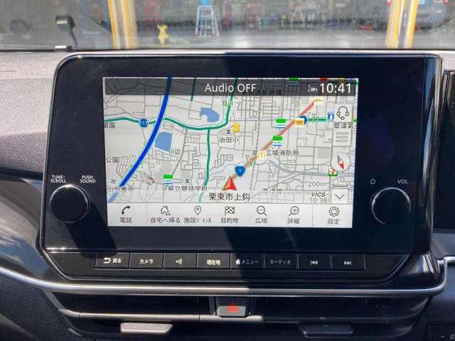 純正ナビゲーションです。　初めて走る道でも安心して運転が出来ます。