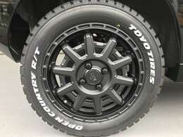 AME製のD10XホイールにオープンカントリーRT165/65R15タイヤを装着しています！