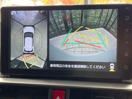 【パノラミックビューモニター】専用のカメラにより、上から見下ろしたような視点で360度クルマの周囲を確認することができます☆死角部分も確認しやすく、狭い場所での切り返しや駐車もスムーズに行えます。