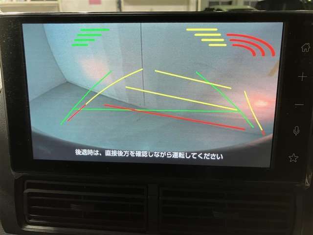 バックガイドモニターで、後方を確認しながら安心して駐車することができます。運転初心者も熟練者も必須の機能ですよ！