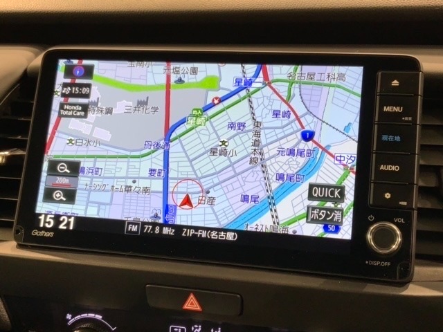 ギャザズナビ搭載です。知らない道も安心ですね！