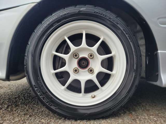TEINDampers、ENKEI　14インチアルミ！！タイヤ交換もできますので、お気軽にご相談下さい！！