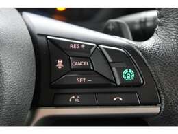 高速走行時に先行車と一定の間隔にて追従機能、ハンドル支援機能あり　マイパイロット