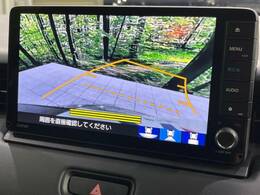 【バックカメラ】駐車時に後方がリアルタイム映像で確認できます。大型商業施設や立体駐車場での駐車時や、夜間のバック時に大活躍！運転スキルに関わらず、今や必須となった装備のひとつです！