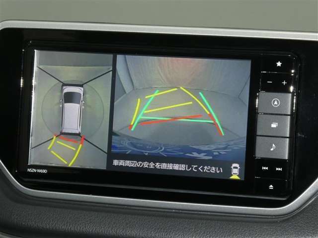 【バックカメラ】駐車時に後方がリアルタイム映像で確認できます。大型商業施設や立体駐車場での駐車時や、夜間のバック時に大活躍！運転スキルに関わらず、今や必須となった装備のひとつです！