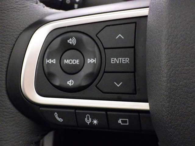 手元のボタンで音、モード切り替え楽々操作。