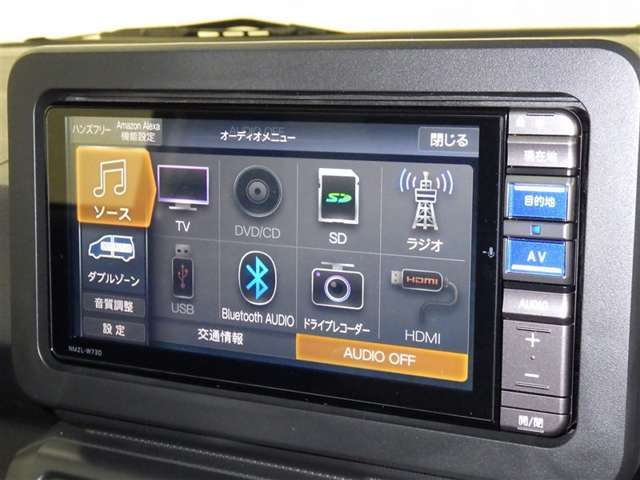 お気に入りの曲をBluetoothで再生できます♪　ドライブがさらに楽しくなりますよ♪