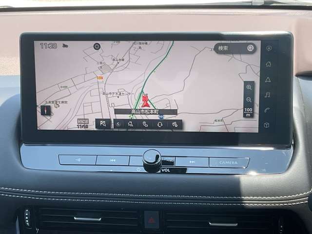 プロパイロットとリンクする12.3インチワイドディスプレイナビゲーションシステム、Apple CarPlayワイヤレス接続に対応、USB接続、Bluetooth機器にも対応。