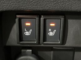 【シートヒーター】寒い日に重宝するシートヒーター！エアコンより早く温まってくれるので寒がりの人も安心ですね♪エアコンの温風は乾燥するから苦手、という方にもをおすすめです。