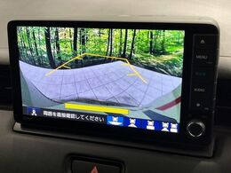 【バックカメラ】駐車時に後方がリアルタイム映像で確認できます。大型商業施設や立体駐車場での駐車時や、夜間のバック時に大活躍！運転スキルに関わらず、今や必須となった装備のひとつです！