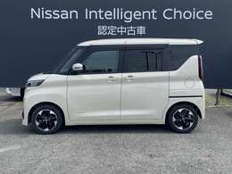 ルークスの横からの画像です。当店は全車　整備・保証付なので安心してご検討頂けます。次の画像でもお待ちしております。