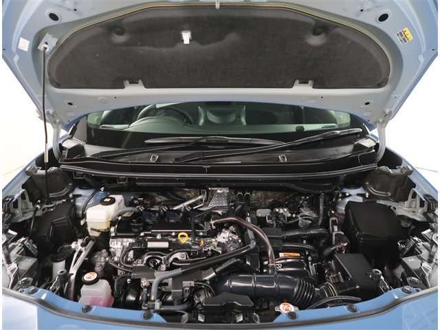 【エンジンルーム】当社専属のスタッフが専用の洗剤を用い手作業で汚れを落とし、さらに高圧スチームで洗浄しています。