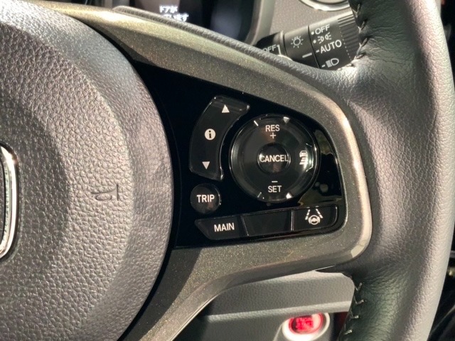 クルーズコントロールを装備しています。高速道路などで一定の速度で走ってくれるので運転が楽ですよ！速度を設定できますので、スピードの出しすぎにも注意できます。