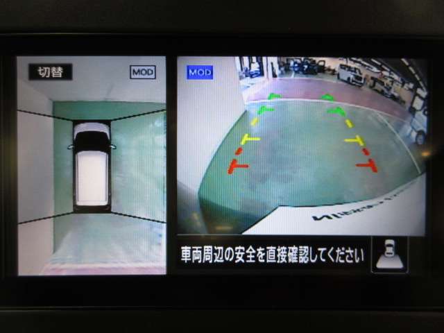 アラウンドビューモニター付きで駐車も楽々♪駐車が苦手な方でもこれで安心です！