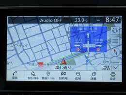 ナビは日産コネクト対応メモリーナビが装備されています。
