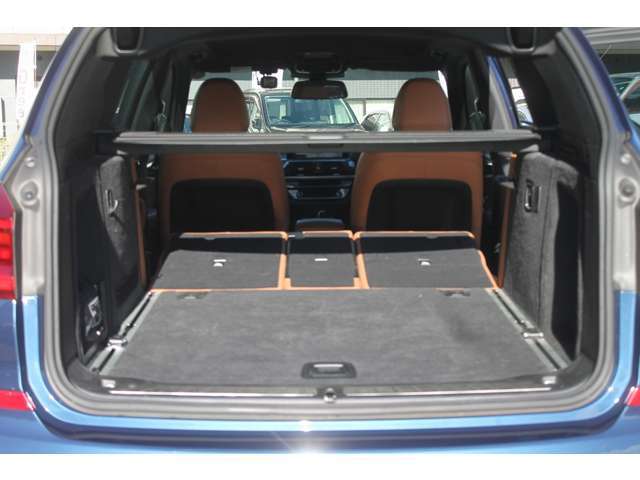 トランクスルーにすれば長い荷物も搭載可能。