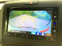 【バックカメラ】駐車時に後方がリアルタイム映像で確認できます。大型商業施設や立体駐車場での駐車時や、夜間のバック時に大活躍！運転スキルに関わらず、今や必須となった装備のひとつです！