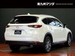 【CX-8】「TIMELESS EDGY」です。 普遍的な美しさや上質なデザインで心地良い刺激を届けるという意味が込められています。