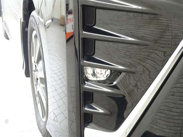 フォグランプ付きです。夜間や悪天候時に視界を確保するので安心ですね♪温度が高くなりますので、雪も溶けやすいですよ♪