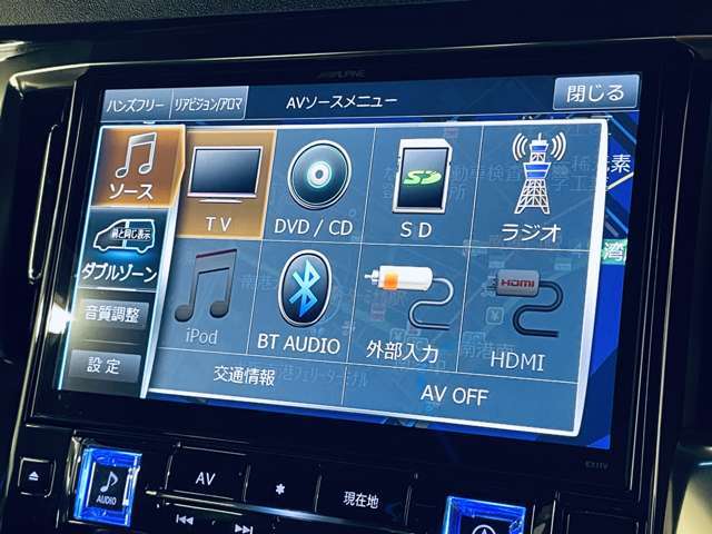 「AVソース」　様々なメディアのオーディオを利用できます！