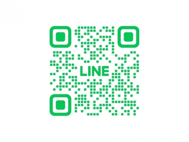 QRコードをスクショしてLINEアプリから友達追加して頂ければ、LINEでのやり取りも可能！