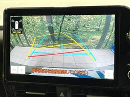 【バックカメラ】駐車時に後方がリアルタイム映像で確認できます。大型商業施設や立体駐車場での駐車時や、夜間のバック時に大活躍！運転スキルに関わらず、今や必須となった装備のひとつです！