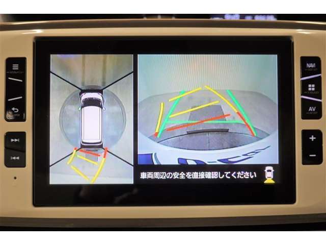 バックモニター＆パノラミックビューで車庫入れや駐車もラクラク♪ ※あくまでも補助的な装置なので目視確認もお忘れなく！