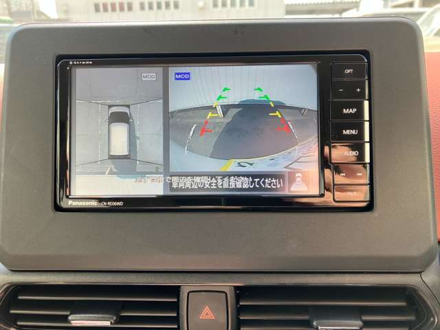 360℃真上から見下ろした映像が映し出されるアラウンドビューモニター搭載☆安全安心ですね♪