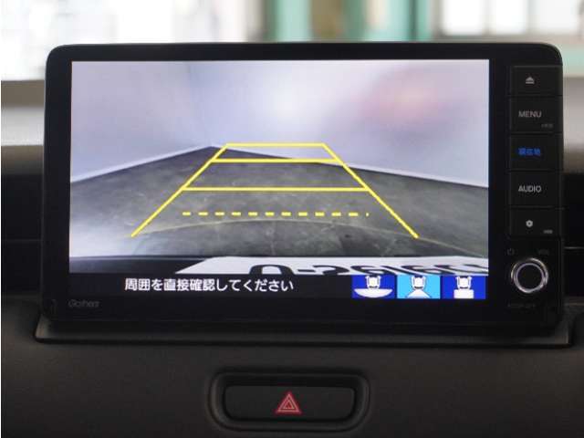 ◆バックカメラ◆リバースにするだけで映ります、後方の安全確認や、狭い駐車場での車庫入れ、雨の日や夜間など視界の悪い時に便利です！安全にバックする為には欠かせない装備です。