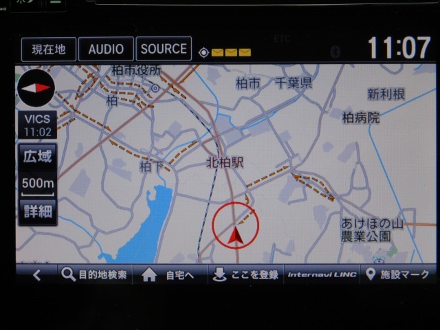 ホンダ純正メーカーオプションナビになります。画面をタッチして、スマホ画面と同様に指先で操作できます。USBやBluetooth、HDMI接続などあったら嬉しいオーディオソースが揃っております♪