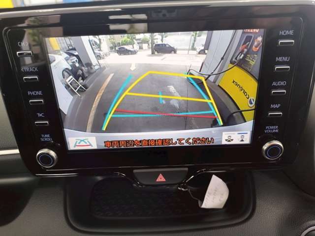 【バックカメラ】駐車時に後方がリアルタイムで映像で確認出来ます。運転スキルに関わらずラクラク駐車出来ます♪