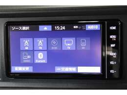 CD・DVD・SDオーディオ・Bluetoothオーディオ再生可能。SDカードへの音楽録音も可能。フルセグTV視聴可能。
