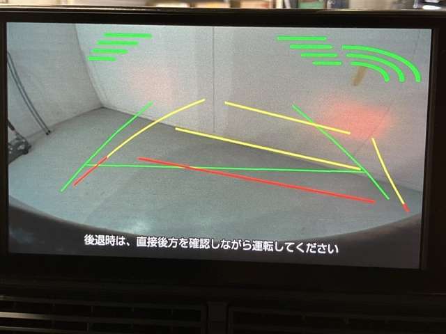 バックガイドモニターで、後方を確認しながら安心して駐車することができます。運転初心者も熟練者も必須の機能ですよ！