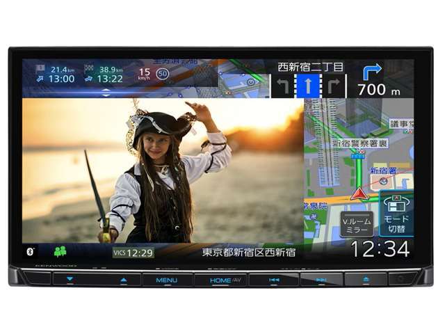 Bプランセット　ケンウッド製カーナビ　CD/DVD・フルセグTV・Bluetooth・FM/AM・SD【録音可能】ナビやブルートゥース機能だけでなくTVも見れます☆