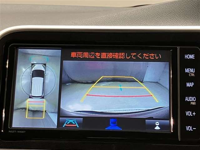 全周囲カメラ付きで車庫入れも安心ですね。