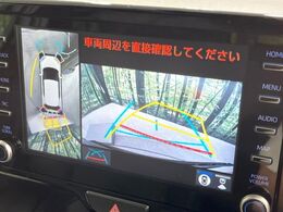【パノラミックビューモニター】専用のカメラにより、上から見下ろしたような視点で360度クルマの周囲を確認することができます☆死角部分も確認しやすく、狭い場所での切り返しや駐車もスムーズに行えます。