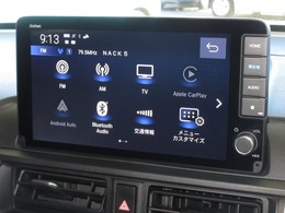 ナビゲーションはギャザズ9インチコネクトナビ（LXM-242ZFNi）を装着しております。AM、FM、CD、DVD再生、Bluetooth、音楽録音再生、フルセグTVがご使用いただけます。