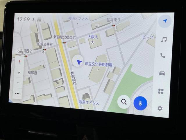 【10.5インチ　ディスプレイオーディオ】大画面のディスプレイはAppleCarPlayやAndroidAutoが利用可能。大きな画面でスマホナビアプリ等が利用いただけます♪