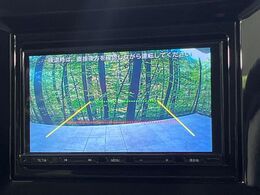 【バックカメラ】駐車時に後方がリアルタイム映像で確認できます。大型商業施設や立体駐車場での駐車時や、夜間のバック時に大活躍！運転スキルに関わらず、今や必須となった装備のひとつです！