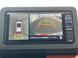 【パノラマモニター】前後左右の4か所のカメラにより、上から見下ろしたような映像で、周囲の安全を確かめることのできるモニターです！※搭載しているナビ/オーディオ等は、現状渡しとさせて頂きます。