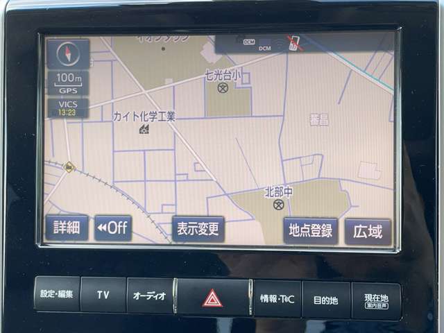 9インチ純正【カーナビ】ナビ利用時のマップ表示は見やすく、いつものドライブがグッと楽しくなります！