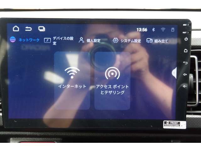 社外新品ディスプレイオーディオ搭載済：10.1インチ、CarPlay、AndroidAuto対応、Bluetooth、ラジオ、ミラーリングです。