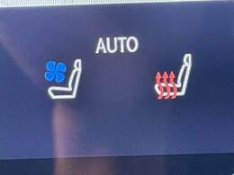 【シートヒーター＆シートクーラー】高級車にふさわしい快適装備で、夏場は座面から涼しい風が、冬場は身体の芯からポカポカになりますね。
