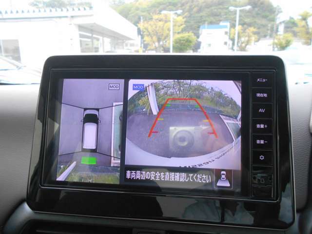 アラウンドビューモニター付きで楽々駐車