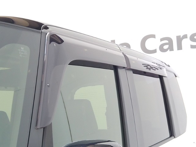 車内の空気の入れ替えだけでなく、雨天時の雨の入り込みや紫外線防止にも役立つドアバイザー装着済みです。