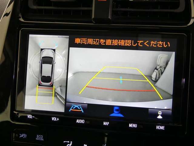 パノラミックビューモニターを装備。駐車場や交差点で周囲の安全確認をサポートします。