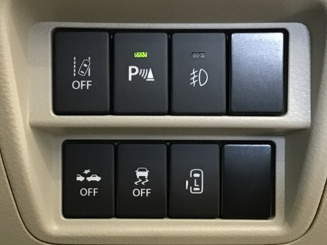 【スズキセーフィティーサポート】もしもに備えてくれる衝突回避支援システム・低速域衝突回避ブレーキ・車線逸脱警報・先行車発進お知らせ機能など、最新の安全装備が充実しております♪